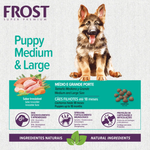 Ração Frost Puppy Medium & Large Cães Filhotes de Médio e Grande Porte 15kg Supra