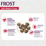 Ração Frost Adult Medium & Large Cães Adultos de Médio e Grande Porte 15kg Supra