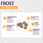 Ração Frost Senior Medium & Large Cães Adultos 7+ de Médio e Grande Porte 15kg Supra