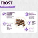 Ração Frost Light Mini & Small Cães Adultos de Mini e Pequeno Porte Acima do Peso, Idosos e Castrados 15kg Supra