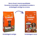 Ração Golden Fórmula Cães Sênior Pequeno Porte Carne e Arroz 10,1kg