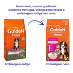 Ração Golden Mega Cães Filhotes Grande Porte 15kg