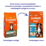Ração Golden Mega Cães Adultos Grande Porte 15kg