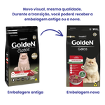Ração Golden Gatos Adultos Carne 10,1kg