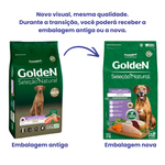 Ração Golden Seleção Natural Cães Sênior Frango e Arroz 12kg