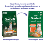 Ração Golden Seleção Natural Cães Adultos Frango com Abóbora & Alecrim 12kg