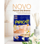 Areia Higiênica Pipicat Perfumada Chá Branco para Gatos 4kg