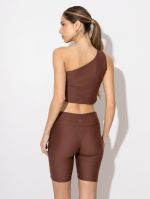 Top Ombro Único ARC Marrom