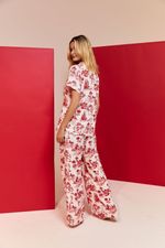 Pijama Classic Semi Longo Toile Xmas Com Sleep Mask