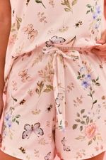 Pijama Curto Em Soft Print Estampa Borboleta E Abelha