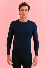 T-shirt Térmica Masculina Manga Longa Térmica Marinho