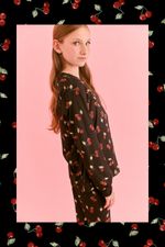 Pijama Longo Infantil em Soft Print Estampa Cereja Noir