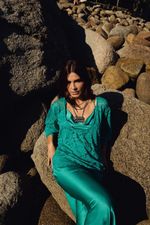 Slip Dress Midi em Cetim Tiffany