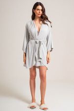 Robe Curto em Malha Viscolycra Mescla