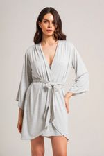 Robe Curto em Malha Viscolycra Mescla