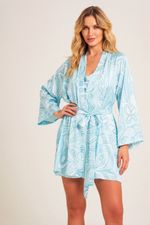 Robe Curto em Cetim Estampa Pucci