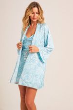 Robe Curto em Cetim Estampa Pucci