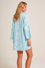 Robe Curto em Cetim Estampa Pucci