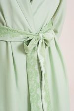 Robe Curto com Renda em Viscose Pistache