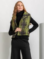 Colete Barbara Xadrez Maxi Verde