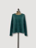 Blusa Decote Canoa Angora Verde