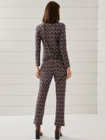 Blusa Gola Alta Malha Fria Tartan Marinho