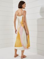 Vestido Fabi Cordão Pétalas Rosa