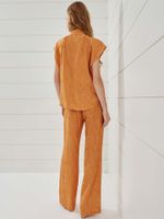 Calça Maxine Relevo Laranja