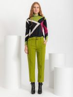 Calça Eliana Crepe Prada Verde Cardamomo