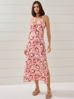 Vestido Gaia Sons do Oceano Rosa