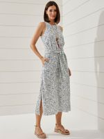 Vestido Fabia Conchas Azuis 