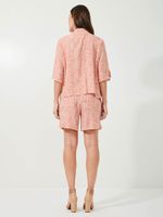 Shorts Paris Viscose Traços Laranja 