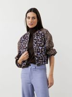 Jaqueta Irene Malha Cozy Animal De Poder Maxi