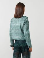 Jaqueta Florence Malha Nobu Mistério Verde 