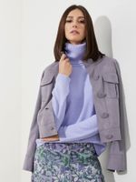 Jaqueta Ana Bella Malha Nobu Cinza