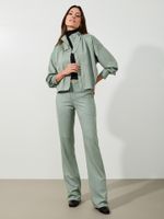 Calça Luciana Malha Nobu Verde Natural