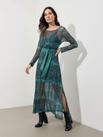 Vestido Meg Tule Mistério Verde
