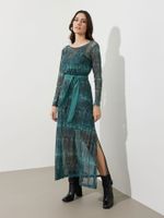 Vestido Meg Tule Mistério Verde