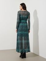 Vestido Meg Tule Mistério Verde