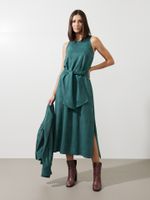 Vestido Martina Malha Nobu Verde Esmeralda
