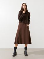 Saia Roberta Malha Boucle Café