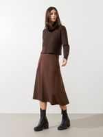 Saia Roberta Malha Boucle Café