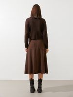 Saia Roberta Malha Boucle Café