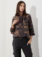 Blusa Margot Malha Fria Ilusão Bege 