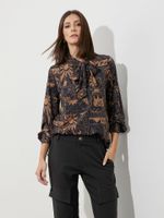 Blusa Margot Malha Fria Ilusão Bege 