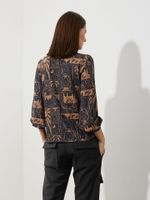 Blusa Margot Malha Fria Ilusão Bege 