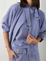 Jaqueta Londres Malha Nobu Blue Jeans 
