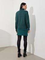 Saia Juliana Malha Boucle Verde Esmeralda