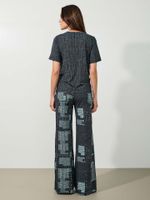 Calça Cléo Malha Fria Patch Verde