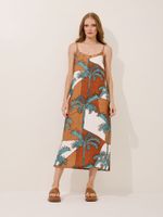 Vestido Fabi Trópicos Azuis
